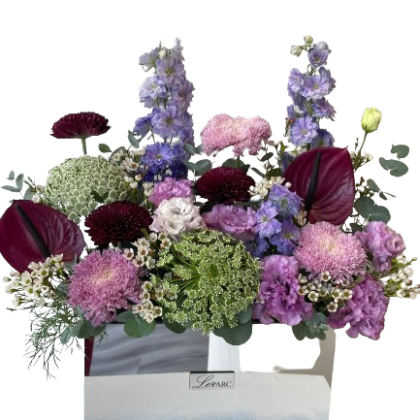 Mirror Box Flower Arrangement