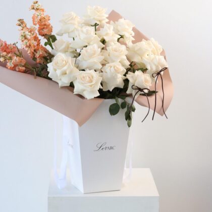 Bag With Flowers arrangement